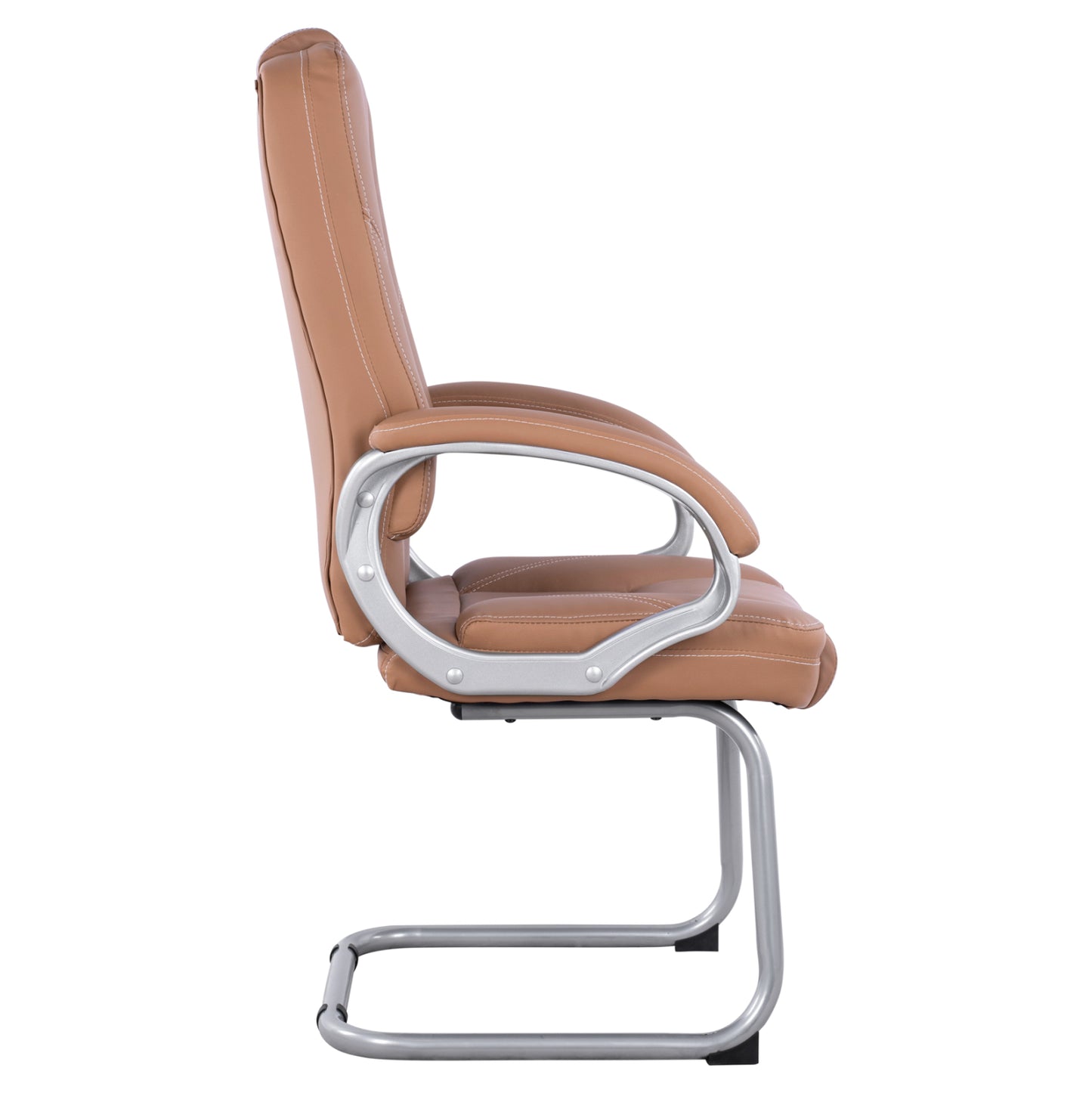 CHAIR DHARA WITH PU CAMEL 63x67x112