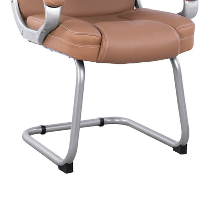 CHAIR DHARA WITH PU CAMEL 63x67x112