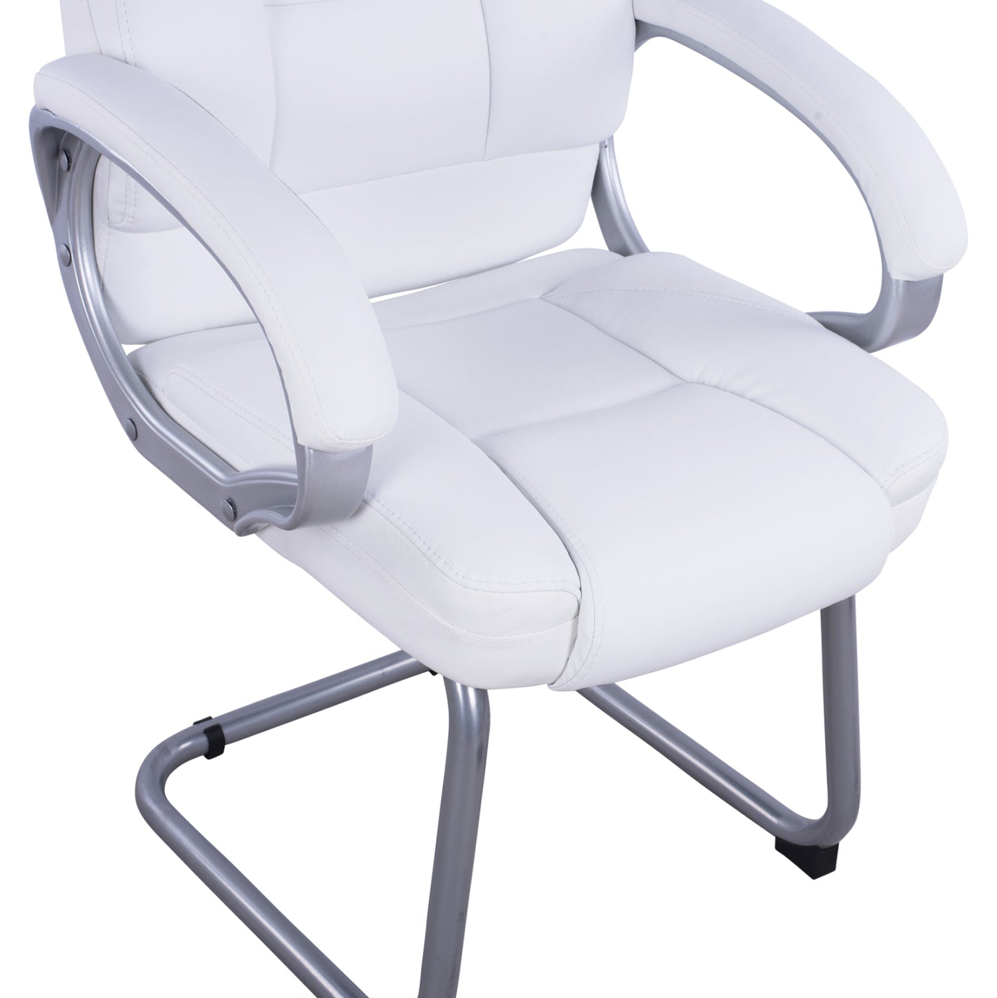 CHAIR DHARA WITH PU WHITE SORA 63x67x112