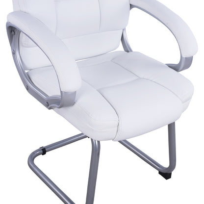 CHAIR DHARA WITH PU WHITE SORA 63x67x112