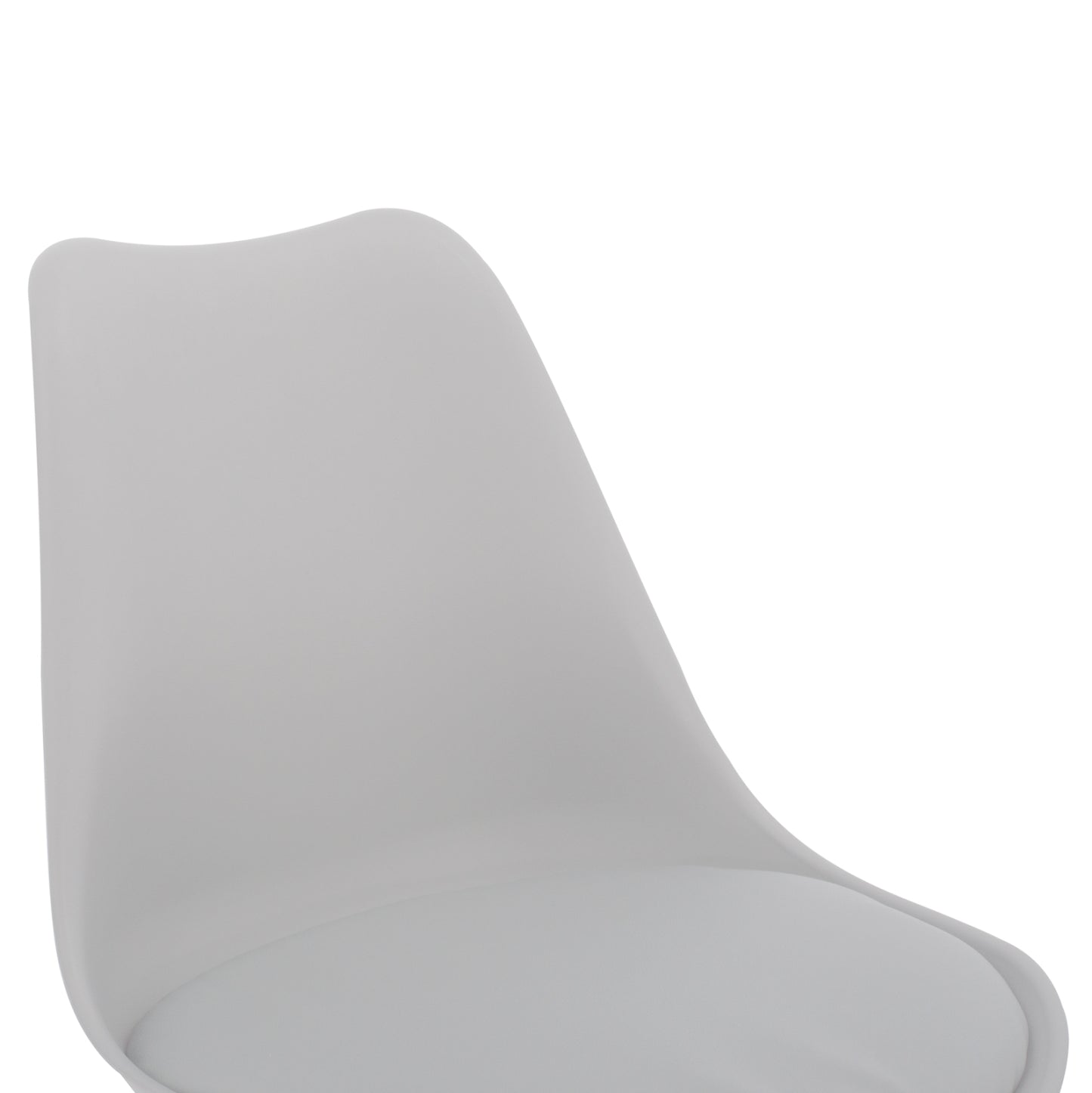 VEGAS CHAIR WITH WOODEN LEGS AND WHITE SEAT 47x56.6x82