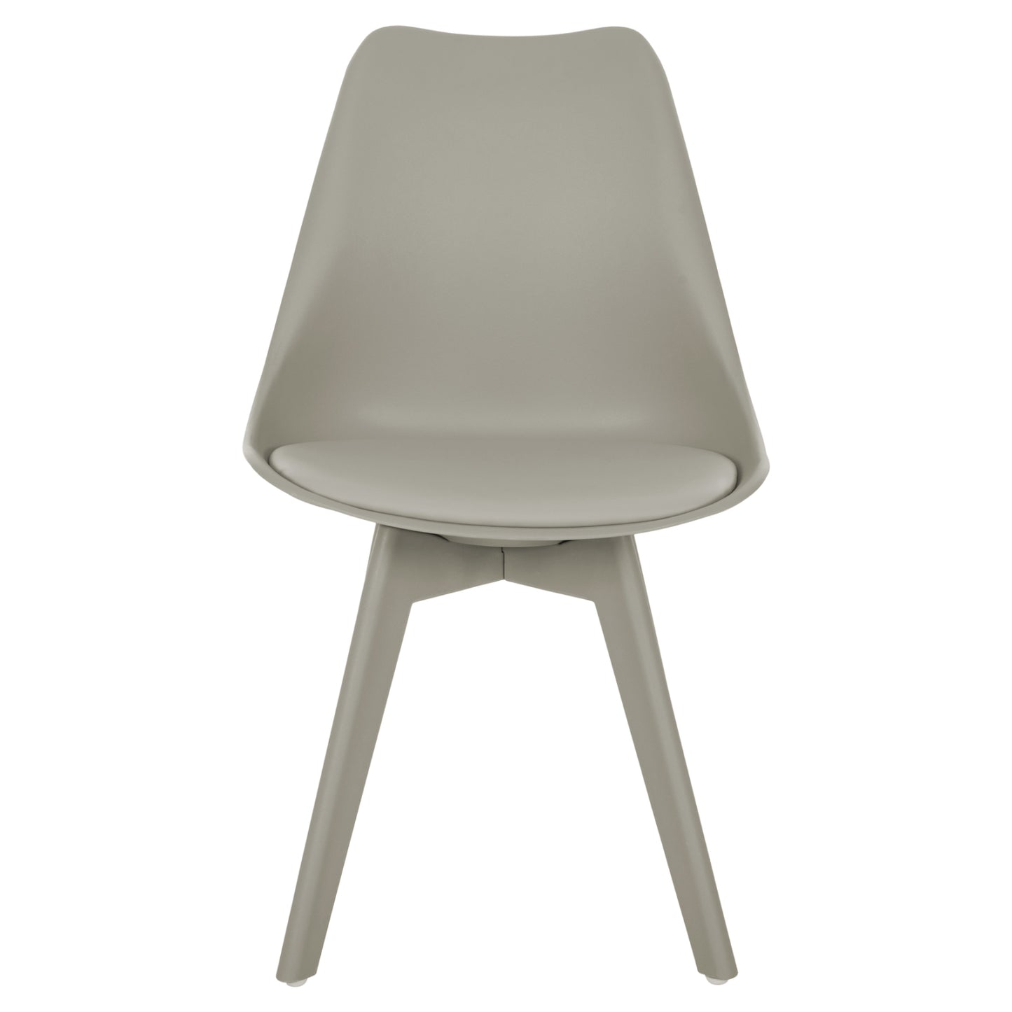 CHAIR VEGAS WITH POLYPROPYLENE LEG PU GREY 48x56x82