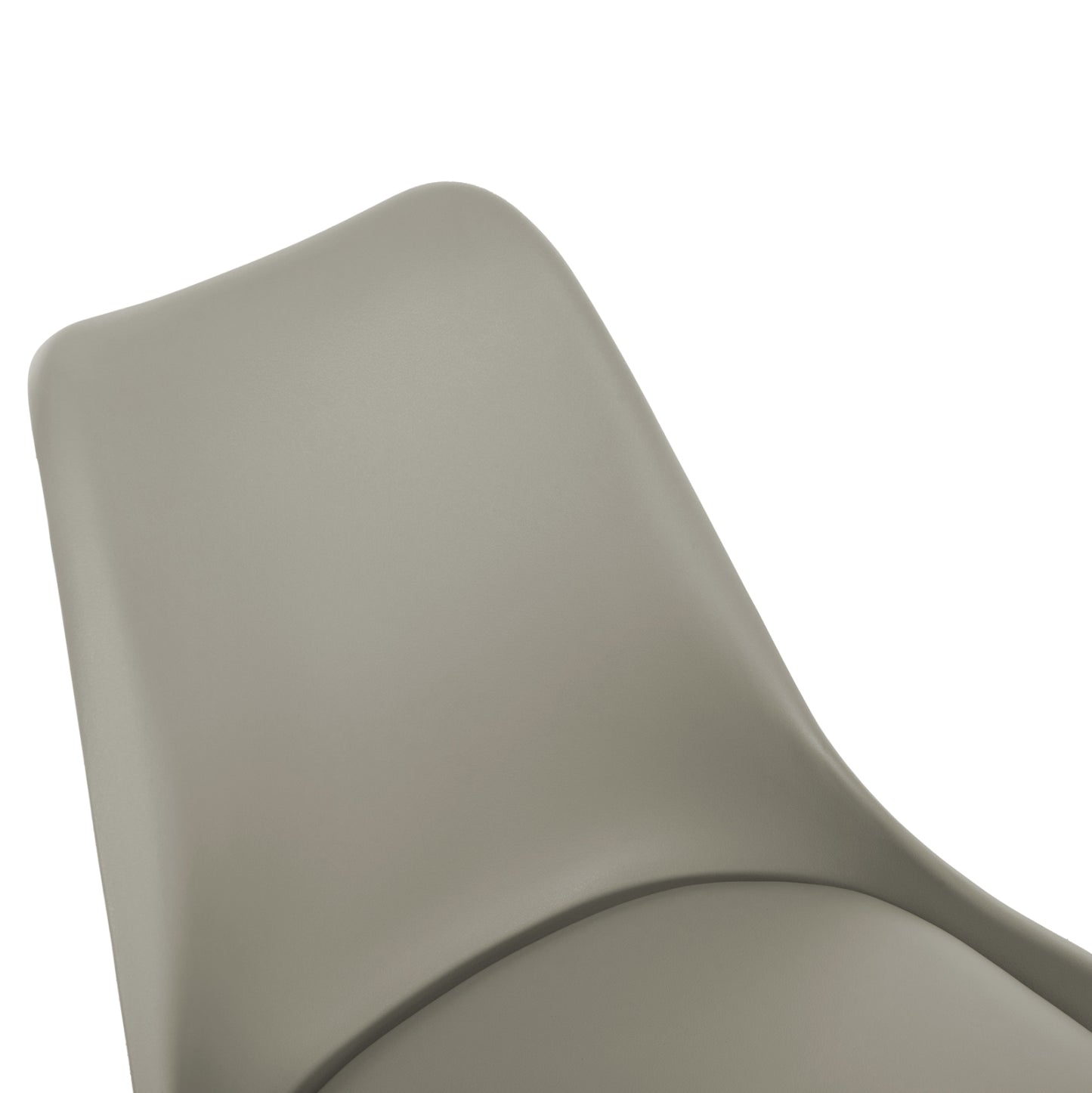 CHAIR VEGAS WITH POLYPROPYLENE LEG PU GREY 48x56x82