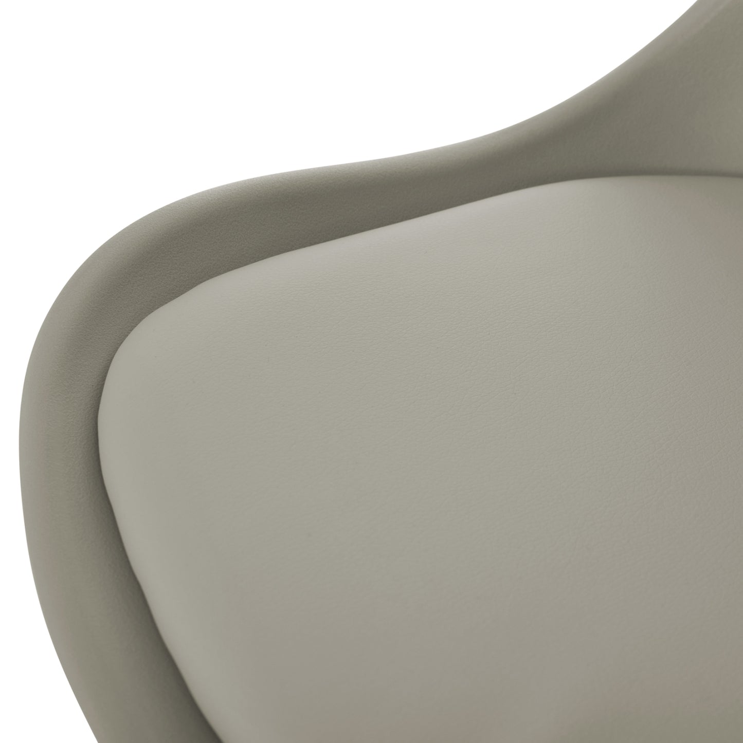 CHAIR VEGAS WITH POLYPROPYLENE LEG PU GREY 48x56x82