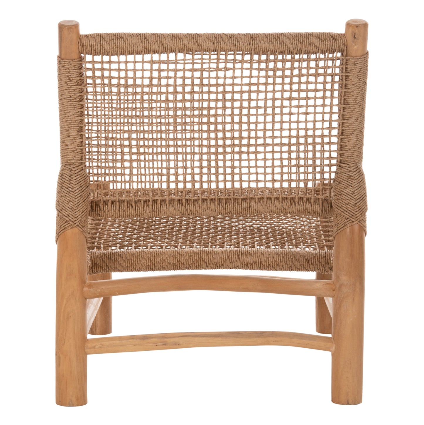 ΚΑΡΕΚΛΑ LONDER ΞΥΛΟ TEAK ΣΕ ΦΥΣΙΚΟ ΚΑΙ ΣΥΝΘΕΤΙΚΟ RATTAN 63x77x77