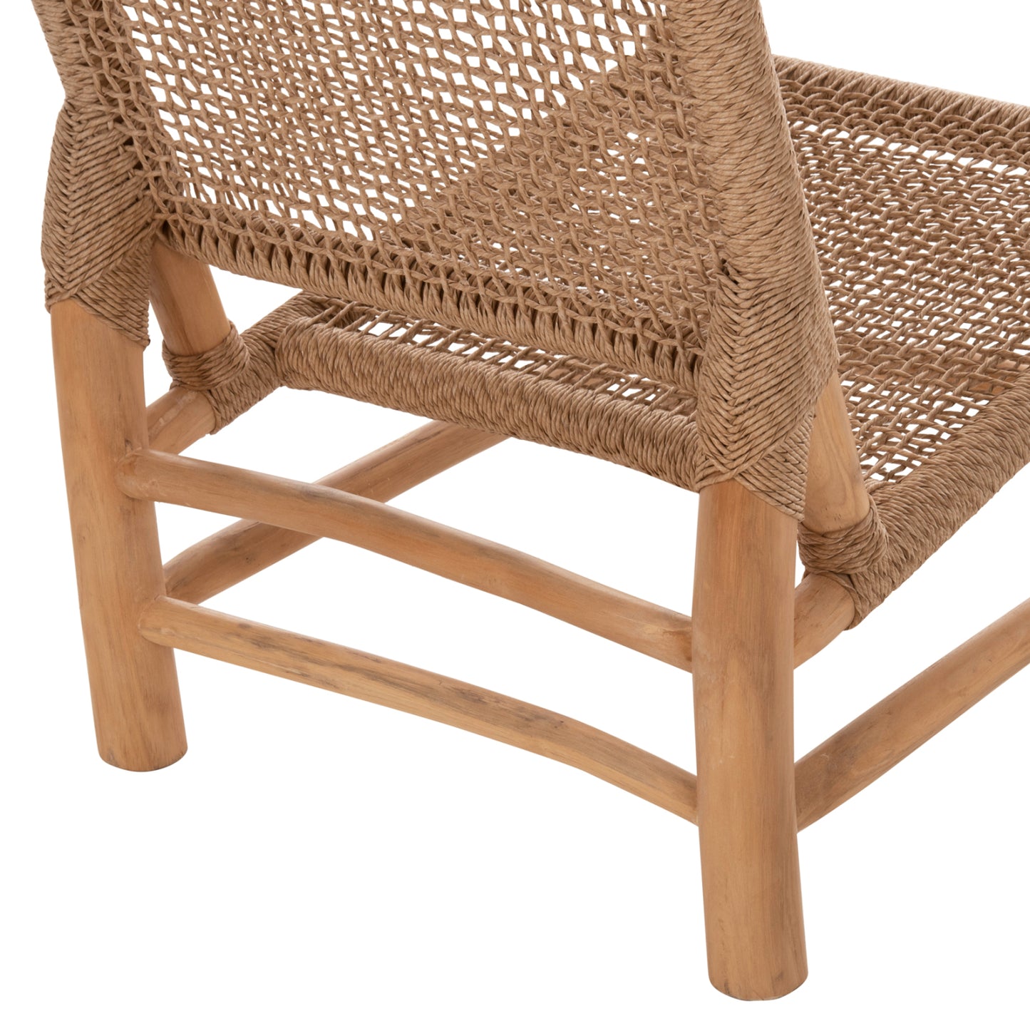 ΚΑΡΕΚΛΑ LONDER ΞΥΛΟ TEAK ΣΕ ΦΥΣΙΚΟ ΚΑΙ ΣΥΝΘΕΤΙΚΟ RATTAN 63x77x77