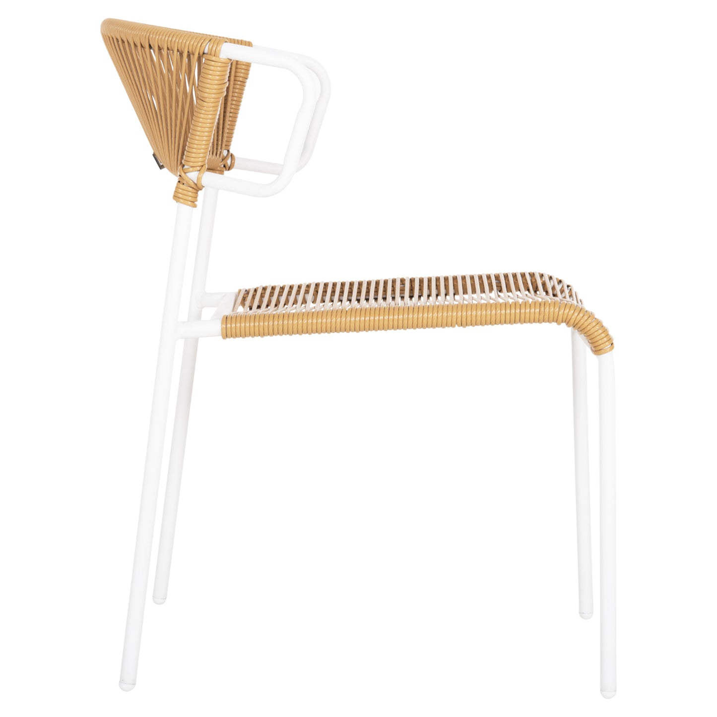 ΚΑΡΕΚΛΑ SUKI ΜΕΤΑΛΛO ΛΕΥΚΟ KAI ΣΥΝΘ. RATTAN ΣΕ ΦΥΣΙΚΟ 54x62x80