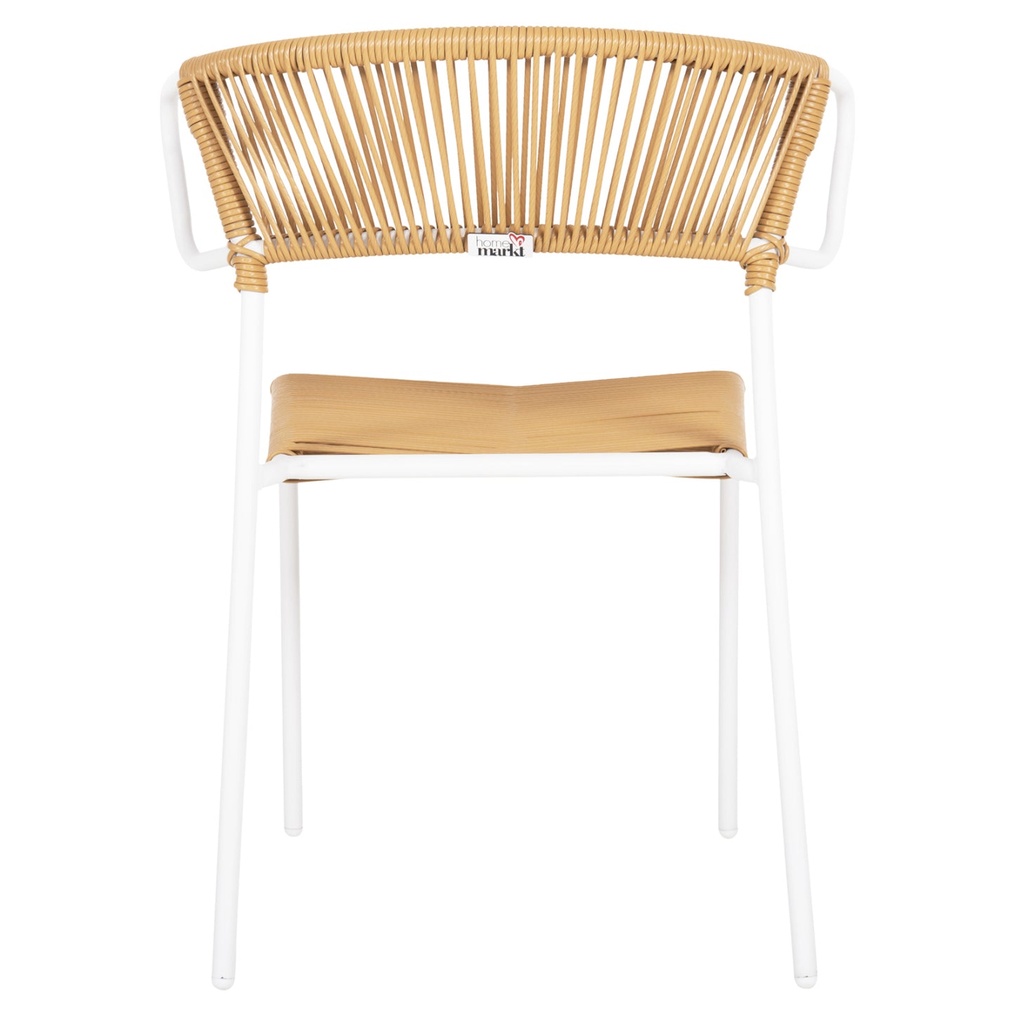 ΚΑΡΕΚΛΑ SUKI ΜΕΤΑΛΛO ΛΕΥΚΟ KAI ΣΥΝΘ. RATTAN ΣΕ ΦΥΣΙΚΟ 54x62x80