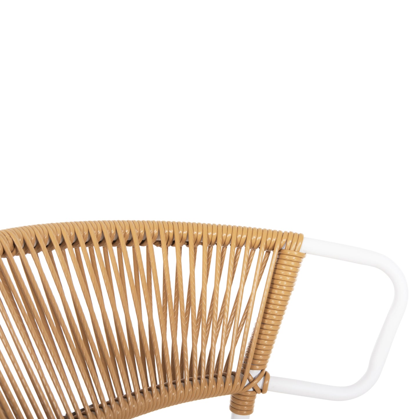ΚΑΡΕΚΛΑ SUKI ΜΕΤΑΛΛO ΛΕΥΚΟ KAI ΣΥΝΘ. RATTAN ΣΕ ΦΥΣΙΚΟ 54x62x80