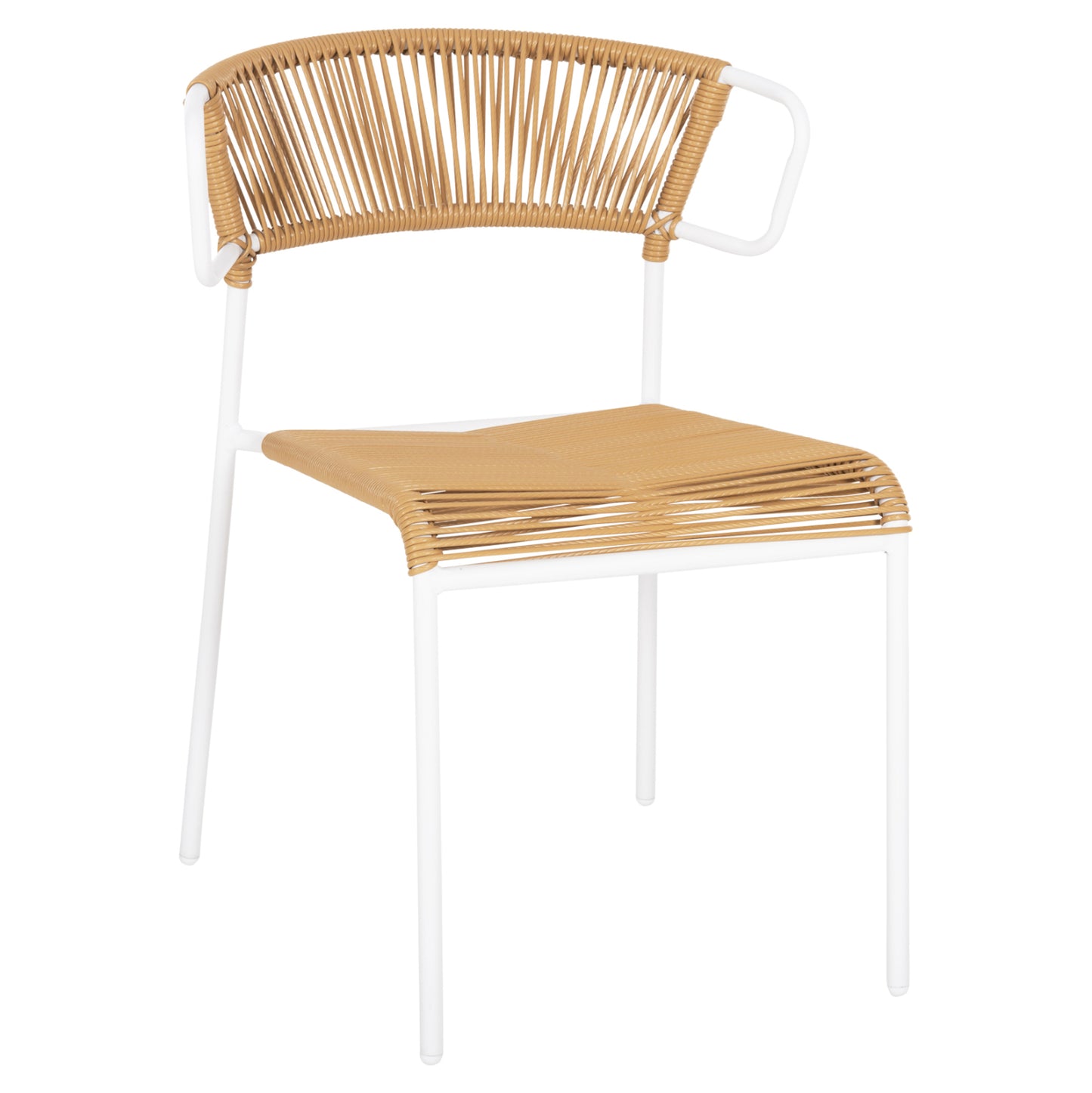 ΚΑΡΕΚΛΑ SUKI ΜΕΤΑΛΛO ΛΕΥΚΟ KAI ΣΥΝΘ. RATTAN ΣΕ ΦΥΣΙΚΟ 54x62x80