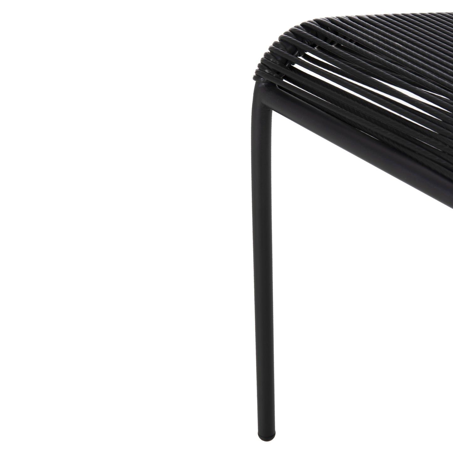 ΚΑΡΕΚΛΑ SUKI ΜΕΤΑΛΛO KAI ΣΥΝΘΕΤΙΚΟ RATTAN ΣΕ ΜΑΥΡΟ 54x62x80