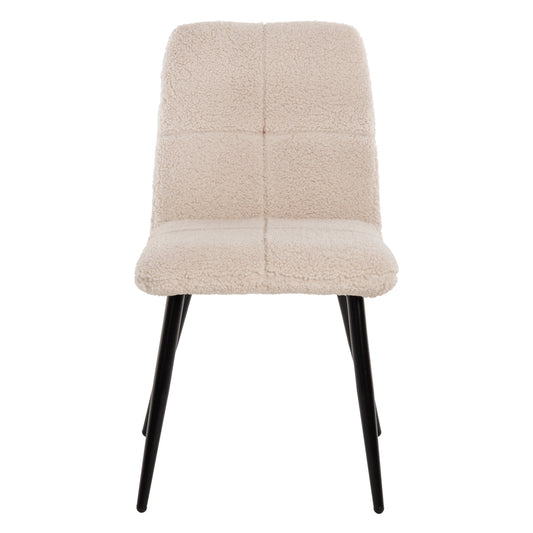 ΚΑΡΕΚΛΑ SHELLY ΛΕΥΚΟ TEDDY ΥΦΑΣΜΑ ME ΜΕΤΑΛΛΙΚΑ ΜΑΥΡΑ ΠΟΔΙΑ 48x64x87