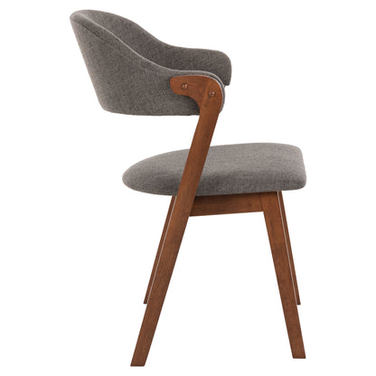 ΚΑΡΕΚΛΑ RIDER RUBBERWOOD ΣΕ ΚΑΡΥΔΙ ΥΦΑΣΜΑ ΓΚΡΙ 59x59x83