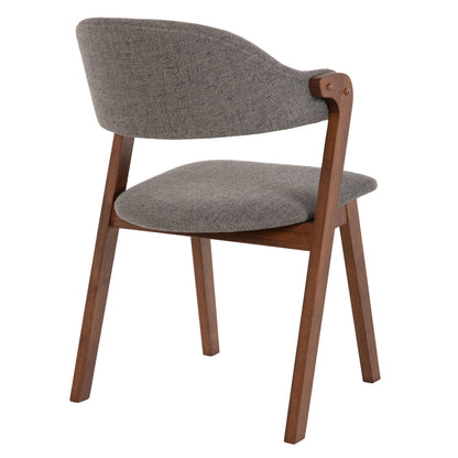 ΚΑΡΕΚΛΑ RIDER RUBBERWOOD ΣΕ ΚΑΡΥΔΙ ΥΦΑΣΜΑ ΓΚΡΙ 59x59x83