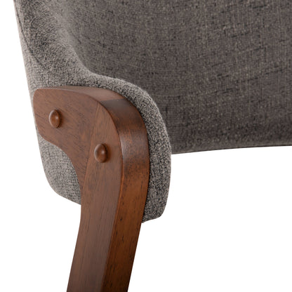 ΚΑΡΕΚΛΑ RIDER RUBBERWOOD ΣΕ ΚΑΡΥΔΙ ΥΦΑΣΜΑ ΓΚΡΙ 59x59x83