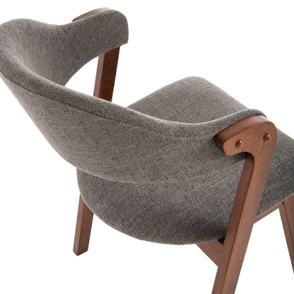 ΚΑΡΕΚΛΑ RIDER RUBBERWOOD ΣΕ ΚΑΡΥΔΙ ΥΦΑΣΜΑ ΓΚΡΙ 59x59x83
