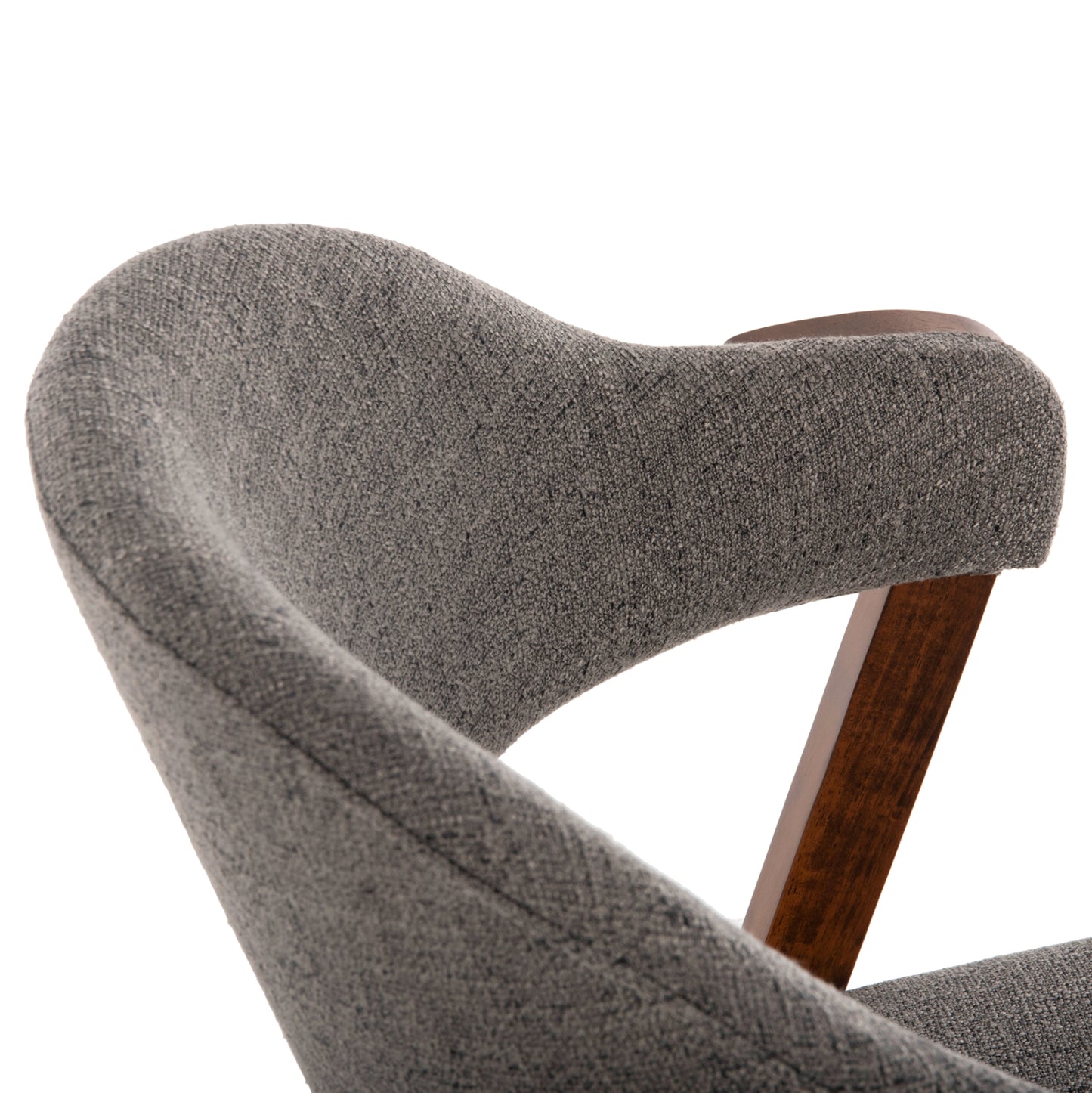 ΚΑΡΕΚΛΑ RIDER RUBBERWOOD ΣΕ ΚΑΡΥΔΙ ΥΦΑΣΜΑ ΓΚΡΙ 59x59x83