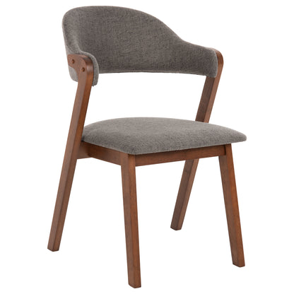 ΚΑΡΕΚΛΑ RIDER RUBBERWOOD ΣΕ ΚΑΡΥΔΙ ΥΦΑΣΜΑ ΓΚΡΙ 59x59x83