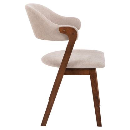 ΚΑΡΕΚΛΑ RIDER RUBBERWOOD ΣΕ ΚΑΡΥΔΙ ΥΦΑΣΜΑ ΕΚΡΟΥ 59x59x83