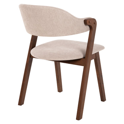 ΚΑΡΕΚΛΑ RIDER RUBBERWOOD ΣΕ ΚΑΡΥΔΙ ΥΦΑΣΜΑ ΕΚΡΟΥ 59x59x83