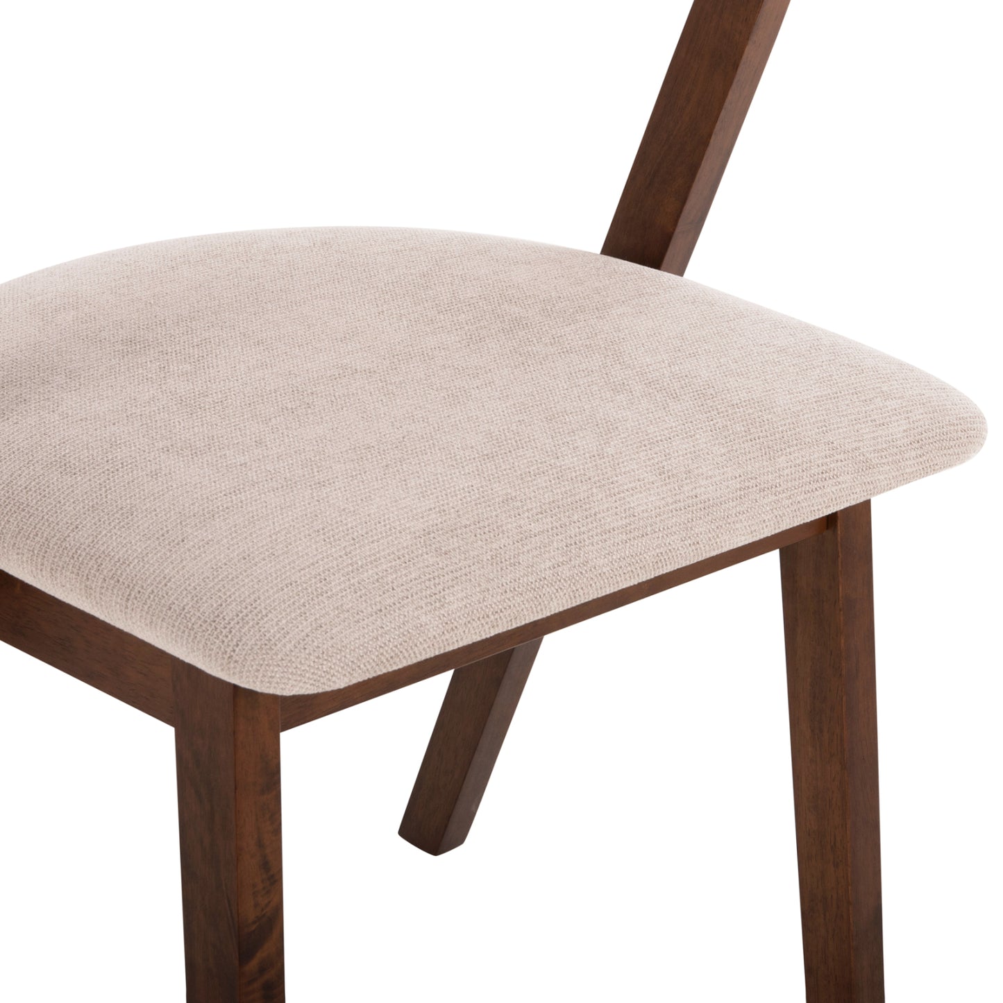 ΚΑΡΕΚΛΑ RIDER RUBBERWOOD ΣΕ ΚΑΡΥΔΙ ΥΦΑΣΜΑ ΕΚΡΟΥ 59x59x83
