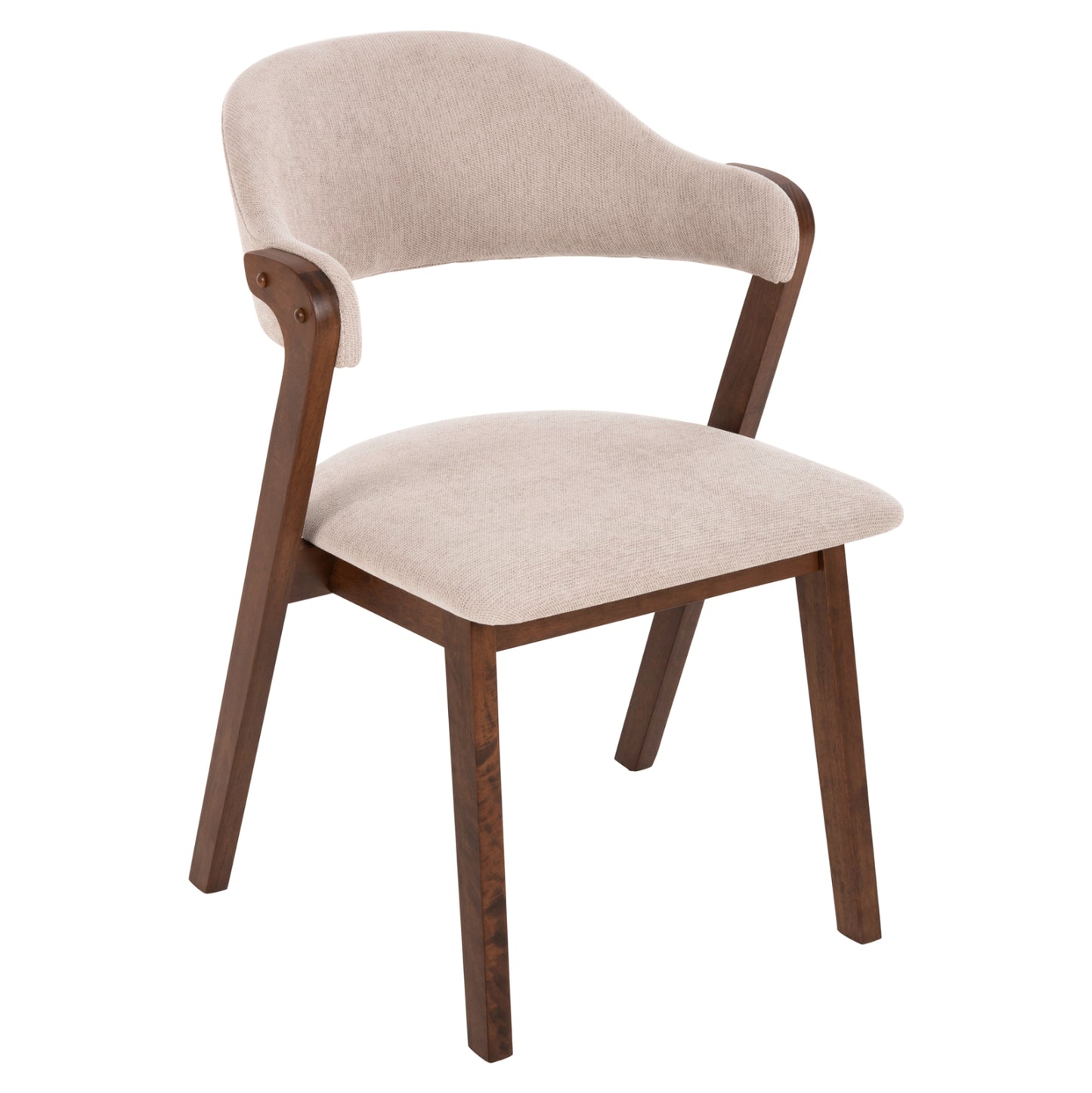 ΚΑΡΕΚΛΑ RIDER RUBBERWOOD ΣΕ ΚΑΡΥΔΙ ΥΦΑΣΜΑ ΕΚΡΟΥ 59x59x83