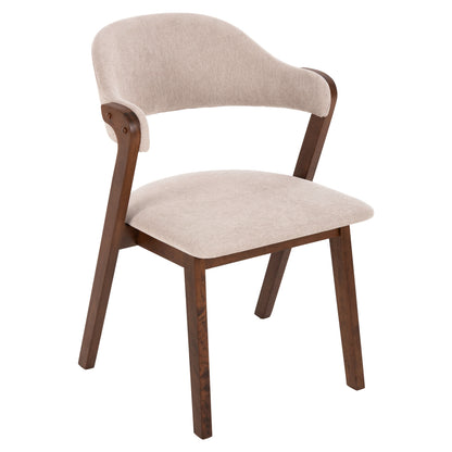 ΚΑΡΕΚΛΑ RIDER RUBBERWOOD ΣΕ ΚΑΡΥΔΙ ΥΦΑΣΜΑ ΕΚΡΟΥ 59x59x83