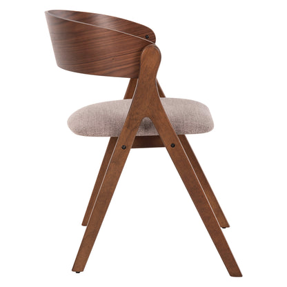 ΚΑΡΕΚΛΑ NEKKER RUBBERWOOD ΣΕ ΚΑΡΥΔΙ ΜΠΕΖ ΥΦΑΣΜΑ ΚΑΘΙΣΜΑ 56x55x78