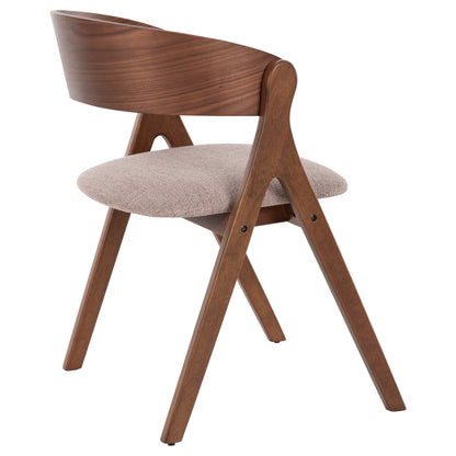 ΚΑΡΕΚΛΑ NEKKER RUBBERWOOD ΣΕ ΚΑΡΥΔΙ ΜΠΕΖ ΥΦΑΣΜΑ ΚΑΘΙΣΜΑ 56x55x78