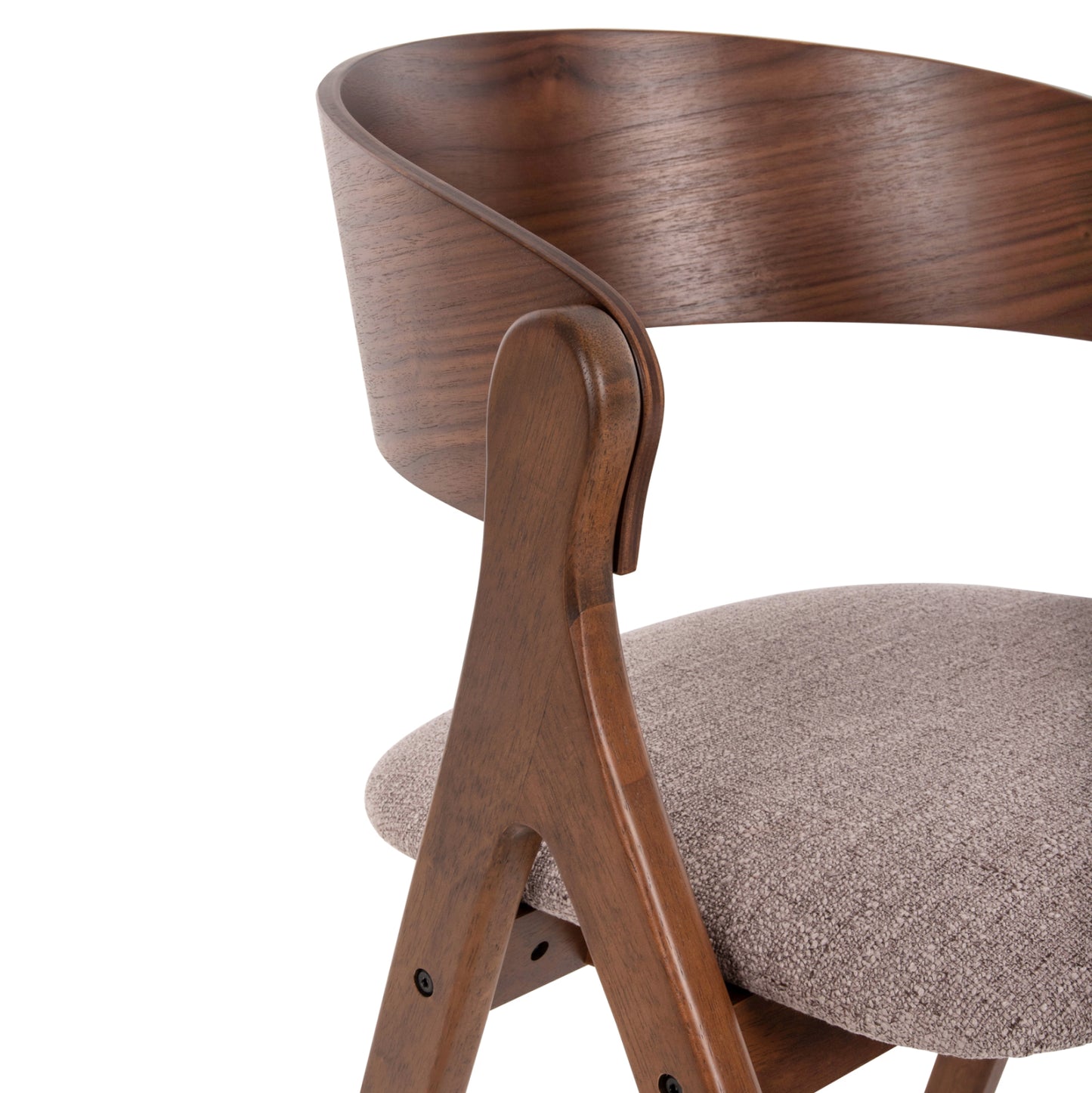 ΚΑΡΕΚΛΑ NEKKER RUBBERWOOD ΣΕ ΚΑΡΥΔΙ ΜΠΕΖ ΥΦΑΣΜΑ ΚΑΘΙΣΜΑ 56x55x78