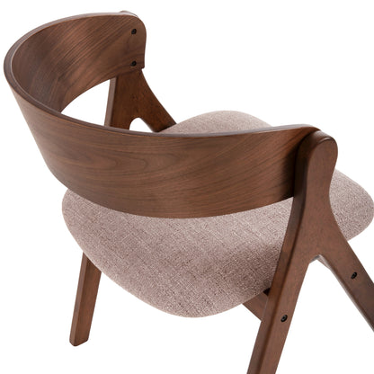 ΚΑΡΕΚΛΑ NEKKER RUBBERWOOD ΣΕ ΚΑΡΥΔΙ ΜΠΕΖ ΥΦΑΣΜΑ ΚΑΘΙΣΜΑ 56x55x78