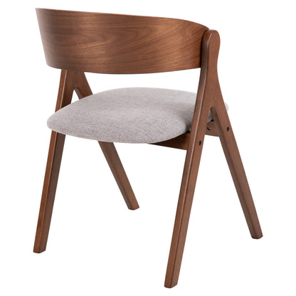 ΚΑΡΕΚΛΑ NEKKER RUBBERWOOD ΣΕ ΚΑΡΥΔΙ ΓΚΡΙ ΥΦΑΣΜΑ ΚΑΘΙΣΜΑ 56x55x78
