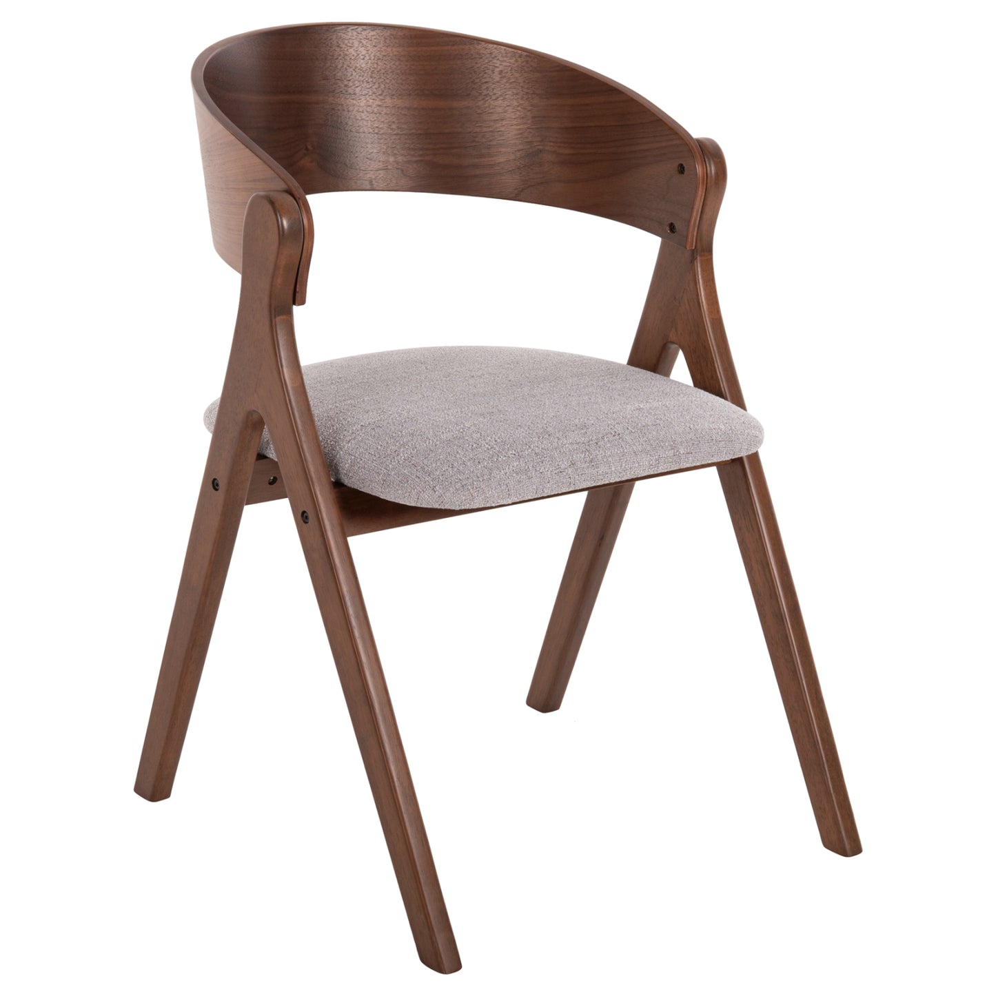 ΚΑΡΕΚΛΑ NEKKER RUBBERWOOD ΣΕ ΚΑΡΥΔΙ ΓΚΡΙ ΥΦΑΣΜΑ ΚΑΘΙΣΜΑ 56x55x78