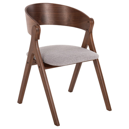 ΚΑΡΕΚΛΑ NEKKER RUBBERWOOD ΣΕ ΚΑΡΥΔΙ ΓΚΡΙ ΥΦΑΣΜΑ ΚΑΘΙΣΜΑ 56x55x78