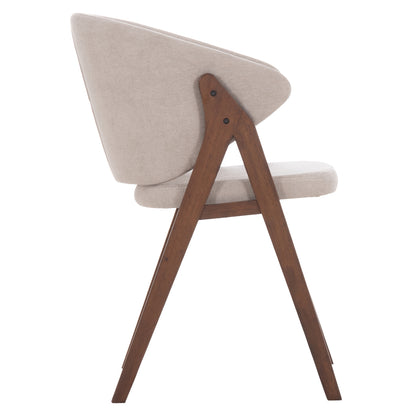 ΚΑΡΕΚΛΑ HANA RUBBERWOOD ΣΕ ΜΑΥΡΟ ΧΡΩΜΑ-ΓΚΡΙ ΥΦΑΣΜΑ 55,5x60x85