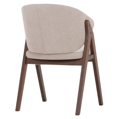 ΚΑΡΕΚΛΑ HANA RUBBERWOOD ΣΕ ΜΑΥΡΟ ΧΡΩΜΑ-ΓΚΡΙ ΥΦΑΣΜΑ 55,5x60x85