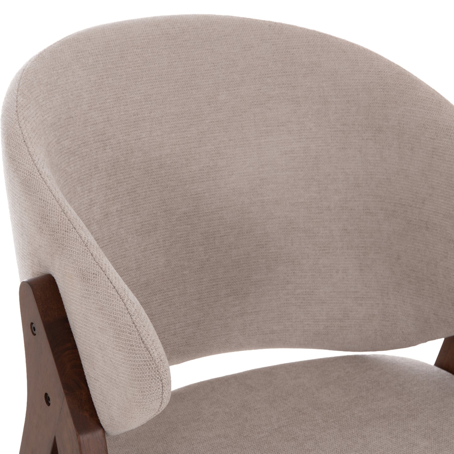 ΚΑΡΕΚΛΑ HANA RUBBERWOOD ΣΕ ΜΑΥΡΟ ΧΡΩΜΑ-ΓΚΡΙ ΥΦΑΣΜΑ 55,5x60x85