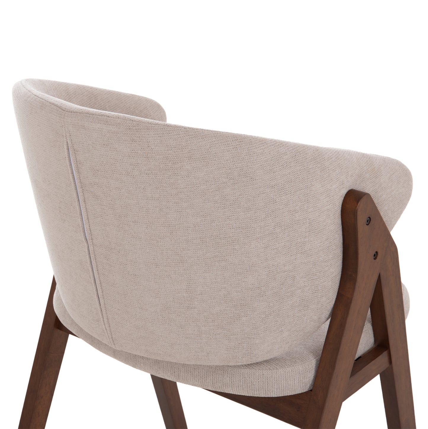 ΚΑΡΕΚΛΑ HANA RUBBERWOOD ΣΕ ΜΑΥΡΟ ΧΡΩΜΑ-ΓΚΡΙ ΥΦΑΣΜΑ 55,5x60x85