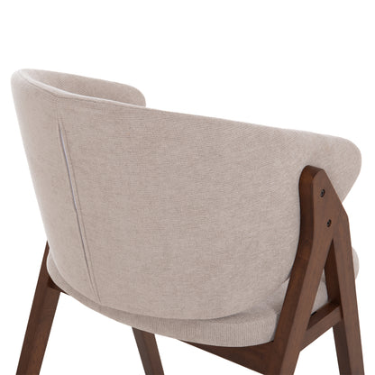 ΚΑΡΕΚΛΑ HANA RUBBERWOOD ΣΕ ΜΑΥΡΟ ΧΡΩΜΑ-ΓΚΡΙ ΥΦΑΣΜΑ 55,5x60x85