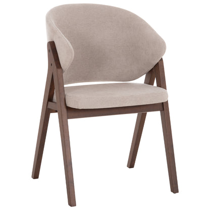 ΚΑΡΕΚΛΑ HANA RUBBERWOOD ΣΕ ΜΑΥΡΟ ΧΡΩΜΑ-ΓΚΡΙ ΥΦΑΣΜΑ 55,5x60x85