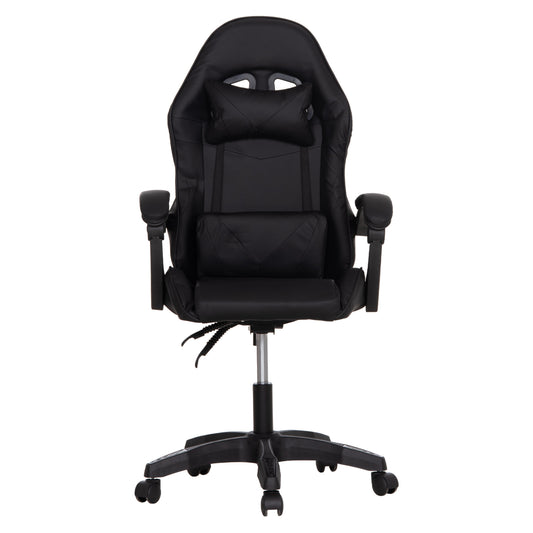 ΚΑΡΕΚΛΑ GAMING STRATUS ΜΑΥΡΟ PVC-ΜΕ ΜΑΞIΛΑΡΑΚΙΑ ΜΕΣΗΣ/ΚΕΦΑΛΗΣ 60x59x117