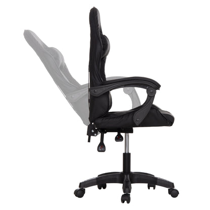 ΚΑΡΕΚΛΑ GAMING STRATUS ΜΑΥΡΟ PVC-ΜΕ ΜΑΞIΛΑΡΑΚΙΑ ΜΕΣΗΣ/ΚΕΦΑΛΗΣ 60x59x117
