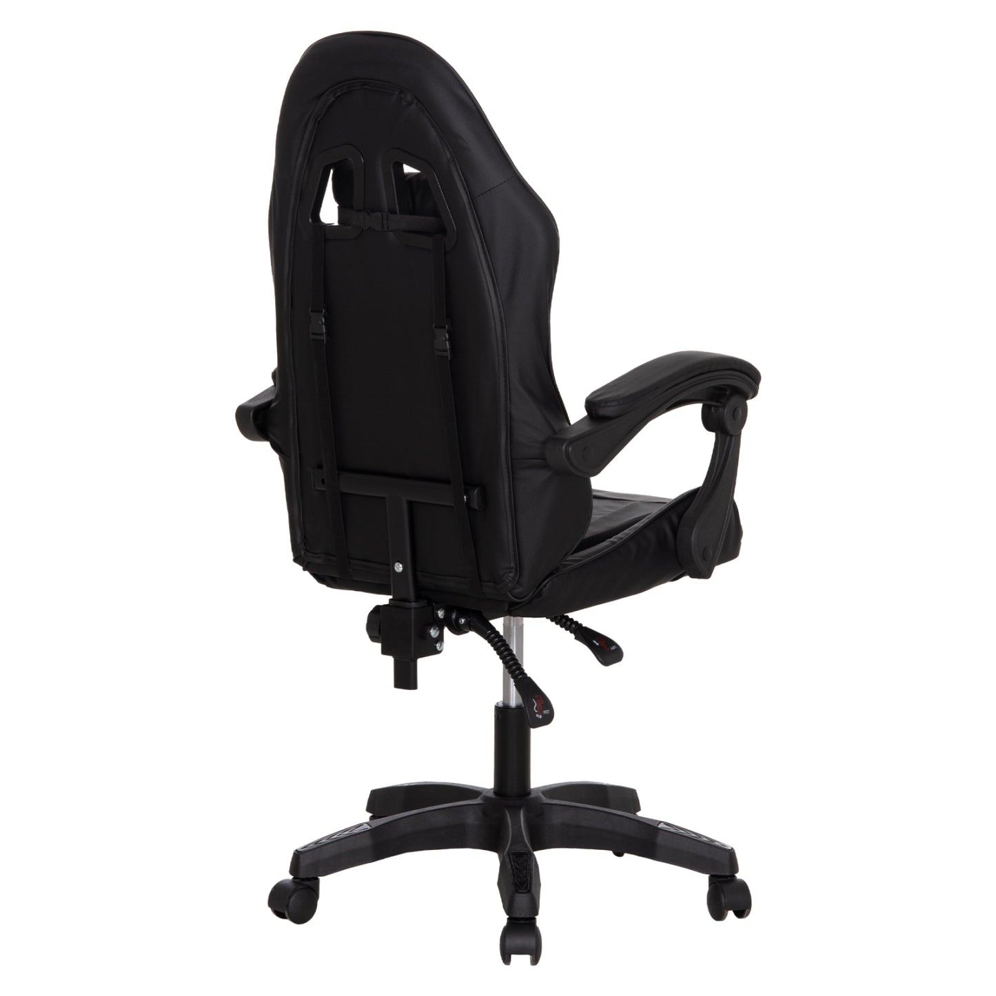 ΚΑΡΕΚΛΑ GAMING STRATUS ΜΑΥΡΟ PVC-ΜΕ ΜΑΞIΛΑΡΑΚΙΑ ΜΕΣΗΣ/ΚΕΦΑΛΗΣ 60x59x117