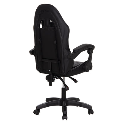 ΚΑΡΕΚΛΑ GAMING STRATUS ΜΑΥΡΟ PVC-ΜΕ ΜΑΞIΛΑΡΑΚΙΑ ΜΕΣΗΣ/ΚΕΦΑΛΗΣ 60x59x117