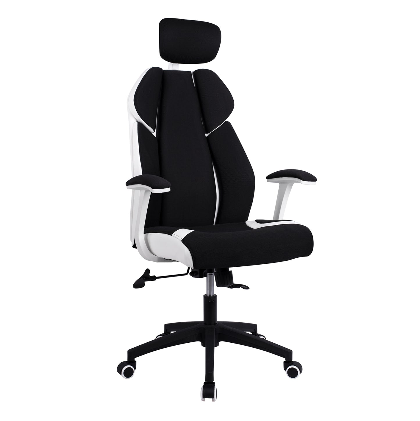 OFFICE CHAIR SALENA IN BLACK WHITE COLOR 65x70x128-132