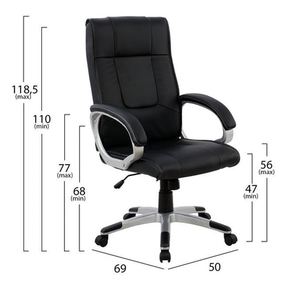 CHANDER EXECUTIVE OFFICE CHAIR BLACK 50x69x118,5