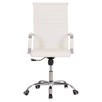 ΚΑΡΕΚΛΑ ΓΡΑΦΕΙΟΥ BOSS ΔΙΕΥΘΥΝΤΟΥ HM1059.32 ΛΕΥΚΟ PU ΠΟΔΙ ΧΡΩΜΙΟΥ 53x57x109Υεκ.