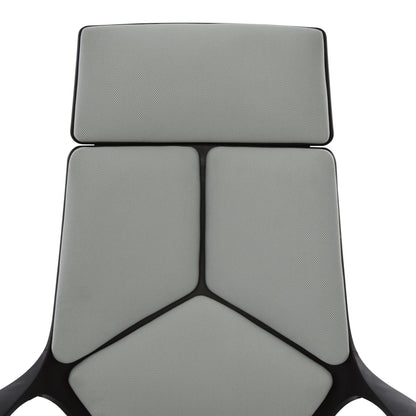 OFFICE CHAIR ANIVIA GREY & BLACK FRAME 64x61x127