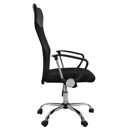 OFFICE CHAIR CABLE BLACK MESH AND CHROME BASE 61x56x118