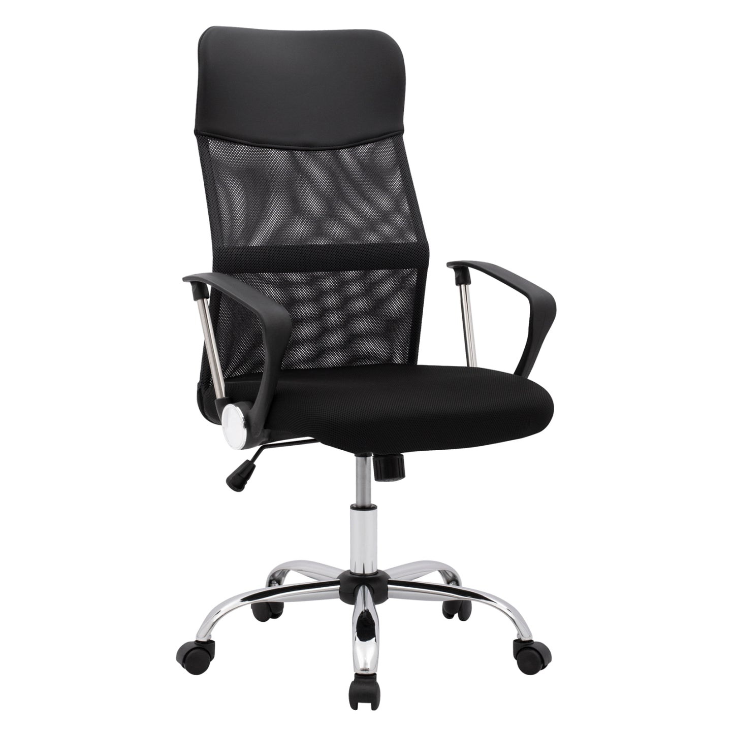 OFFICE CHAIR CABLE BLACK MESH AND CHROME BASE 61x56x118